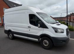**(ONLY 92K MILEAGE)** 2018/67 FORD TRANSIT T350 MWB L2H3 2.0 TDCI EURO 6 – SWINGLIFT CRANE
