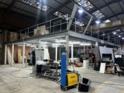 INDUSTRIAL WAREHOUSE MEZZANINE FLOOR APPROX LENGTH: 1520CM WIDTH: 1155CM HEIGHT: 315CM