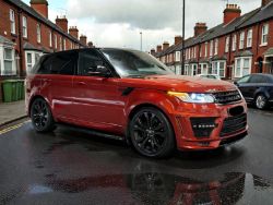 2014 LAND ROVER RANGE ROVER SPORT SE TDV6 A, 130K MILES, AUTOMATIC, RED >>--NO VAT ON HAMMER--<<