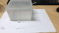 750X SMALL PLASTIC BOX AND LID- 50 UNITS PER BOX