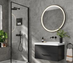 1 X (51.89SQM) PALLET OF RASA GREY MATT PORCELAIN R9 RATED WALL & FLOOR TILE 60 X 30CM
