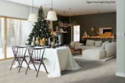 30 X PACKS (74.7M2) EGGER 7MM LIGHT GREY OAK LAMINATE FLOORING 2.49M2/PACK RRP £1,400