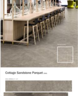 64 X PACKS (213.76M2) TLC MASSIMO INVENT LVT FLOORING COTTAGE SANDSTONE PARQUET - RRP £6,100