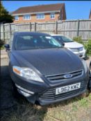 2012 FORD MONDEO ZETEC TDCI 140 – 2.0 DIESEL MANUAL – BLACK HATCHBACK >>--NO VAT ON HAMMER--<<