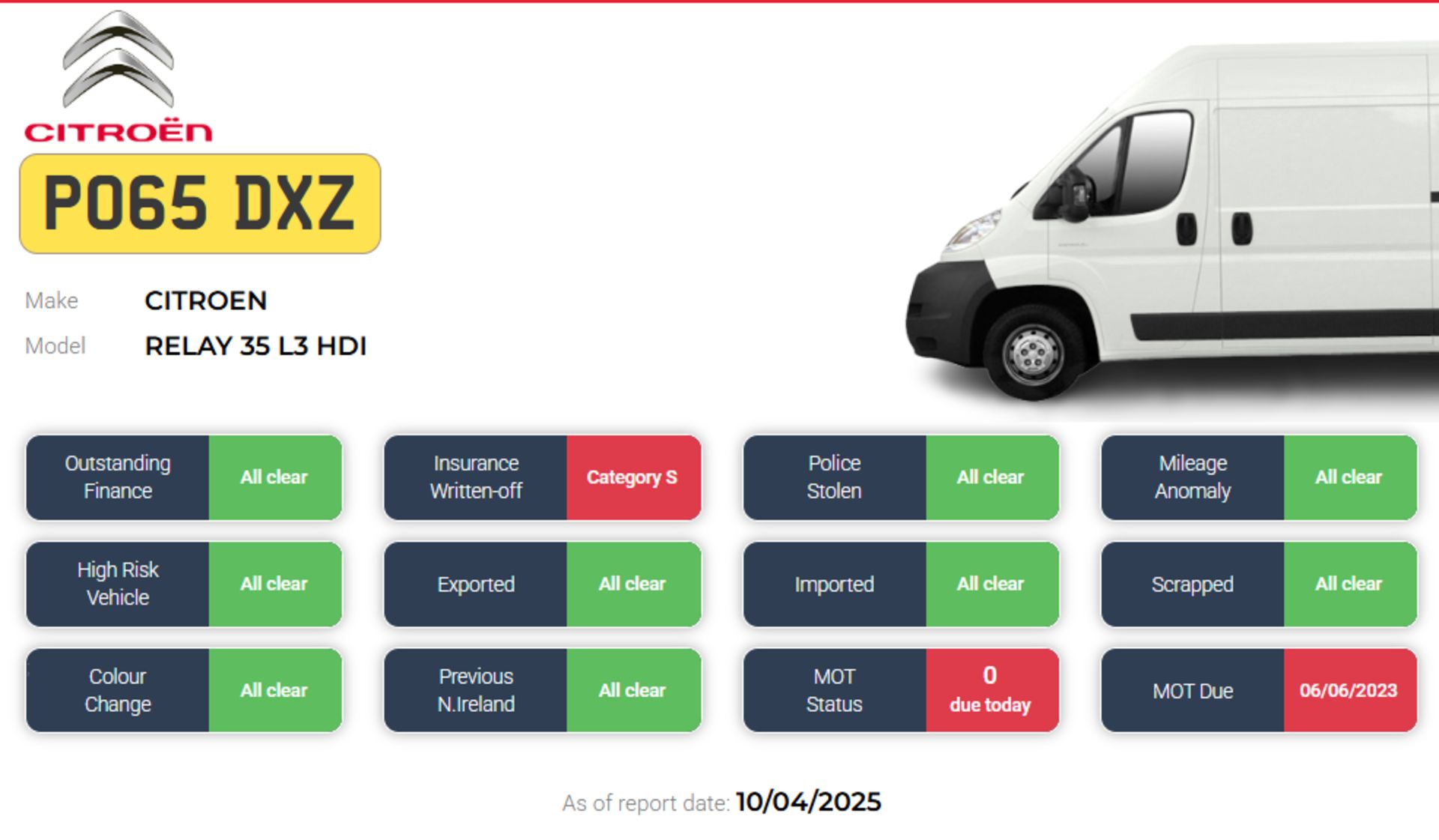 2015 (65) CITROËN RELAY 35 L3 HDI CHASSIS CAB – 2.2 DIESEL MANUAL >>--NO VAT ON HAMMER--<< - Image 9 of 9