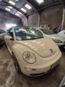 2005 VOLKSWAGEN BEETLE CABRIOLET – CONVERTIBLE – 1595CC PETROL >>--NO VAT ON HAMMER--<<
