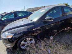 2014 FORD MONDEO GRAPHITE TDCI – 1.6 DIESEL MANUAL – BLACK HATCHBACK >>--NO VAT ON HAMMER--<<