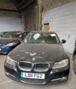 2011 BMW 318D EXCLUSIVE EDITION – 2.0 DIESEL – MANUAL – BLACK – ESTATE - NO VAT ON HAMMER