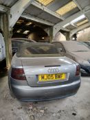 2005 AUDI A4 TDI SPORT CONVERTIBLE – CVT AUTO – DIESEL – GREY >>--NO VAT ON HAMMER--<<