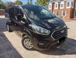 2021 FORD TRANSIT CUSTOM 300LMTD EBLUE A L2H1 1996CC DIESEL BLACK >>--NO VAT ON HAMMER--<<