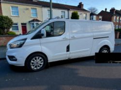 **(ONLY 124K MILEAGE)** 2021 (71 REG) FORD TRANSIT CUSTOM 130 BHP L2H1 LWB LIMITED