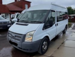 **(ONLY 99K MILEAGE)** 2012 FORD TRANSIT 2.2 TDCI T350 LWB 14 SEATER MINIBUS DIESEL WHITE