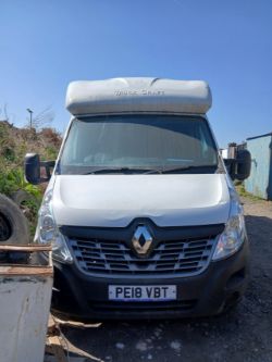 2018 RENAULT TRUCKS MASTER 35 LWB PLATFORM CAB – 2.3 DIESEL >>--NO VAT ON HAMMER--<<