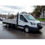 **(ONLY 104K MILEAGE)** 2021 FORD TRANSIT 350 LEADER TDCI 130BHP RWD L4H1 DROPSIDE WITH TAIL LIFT