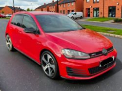 **(ONLY 71K MILEAGE)** 2015 VOLKSWAGEN GOLF GTI 2.0 TSI PETROL RED >>--NO VAT ON HAMMER--<<