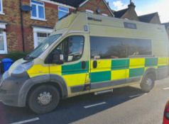 2012 FIAT DUCATO 3.0 180 BHP MULTIJET EXLWB EXTRA HIGH ROOF AMBULANCE