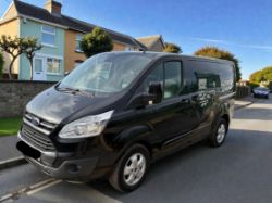 2017 FORD TRANSIT CUSTOM 270 LIMITED L1H1 1996CC MANUAL DIESEL BLACK >>--NO VAT ON HAMMER--<<