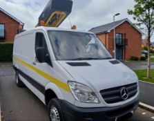 2012 MERCEDES SPRINTER 513 CDI VERSALIFT CHERRY PICKER >>--NO VAT ON HAMMER--<<