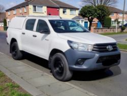 **(ONLY 89K MILEAGE)** 2019 TOYOTA HILUX ACTIVE D-4D 4WD DCB 2.4 DIESEL MANUAL WHITE PICK UP
