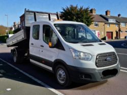 **(ONLY 120K MILEAGE)** 2016 FORD TRANSIT 350 LWB CHASSIS DIESEL LWHITE >>--NO VAT ON HAMMER--<<