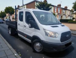2015 FORD TRANSIT 350 2.2 TDCI MANUAL CHASSIS CAB WHITE 2198CC DIESEL