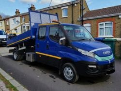 2019 IVECO DAILY 50C15 3.0 DIESEL MANUAL LWB CREW CAB TIPPER, BLUE