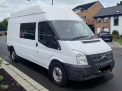 **(ONLY 79K MILEAGE)** 2012 FORD TRANSIT 100 T350 RWD L2H3 2198CC DIESEL MANUAL PANEL VAN WHITE