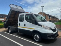 **(ONLY 38K MILEAGE)**2023 IVECO DAILY 2.3 35C14D TRW L2H1 CREW CAB TIPPER – 2023 (72 REG)