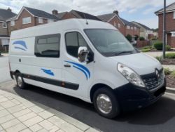 **(ONLY 34K MILEAGE)** 2016 RENAULT MASTER LWB CAMPERVAN – 2 BERTH, 3 BELTS