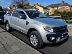 2015 FORD RANGER WILDTRAK 4X4 3.2 TDCI AUTOMATIC PICK UP IN METALLIC SILVER >>--NO VAT ON HAMMER--<<
