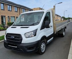 **(ONLY 65K MILEAGE)** 2022 FORD TRANSIT 350 LEADER LWB CHASSIS CAB DIESEL MANUAL WHITE