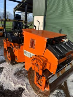 HAMM HD12 TWIN DRUM ROLLER – SIT-ON – 980 HOURS >>--NO VAT ON HAMMER--<<