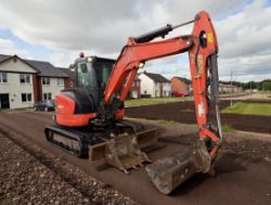 2018 KUBOTA U55-4 5.5T MINI EXCAVATOR / DIGGER – 4,282 HOURS