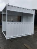 10FT X 8FT SMOKING SHELTER SHIPPING CONTAINER