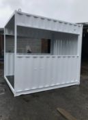 10FT X 8FT SMOKING SHELTER SHIPPING CONTAINER