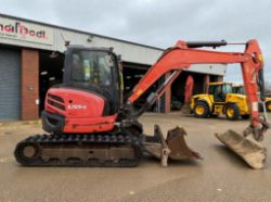 2018 KUBOTA U55-4 MINI EXCAVATOR / DIGGER