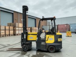 2015 AISLE MASTER 25WE ELECTRIC FORKLIFT 2.5T CAPACITY 6.65M LIFT DUPLEX MAST