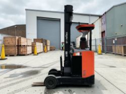 2014 BT REFLEX ELECTRIC REACH FORKLIFT 1.6T CAPACITY 7.0M LIFT DUPLEX MAST