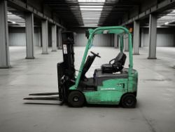 **(INCLUDES CHARGER)** 2005 MITSUBISHI FB16N ELECTRIC FORKLIFT