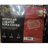 JOB LOT OF 12 PREMIUM MODULAR 2 SEATER SOFA FURNITURE COVER BLACK MASSIVE RE SALE POTENTIAL