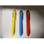 8 COLOUR BALPEN 560 PACKS OF 3 - TOTAL 1680 PENS