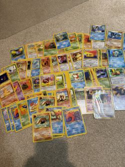 POKEMON CARDS - JOB LOT VINTAGE POKEMON FOSSIL JUNGLE CRYSTAL GUARDIANS