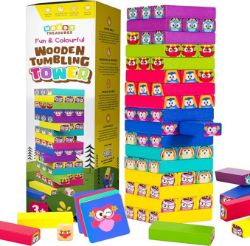 PALLET CONTAINING 660 WOODEN TUMBLING TOWER