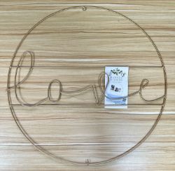 400 X GOLD WIRE CIRCLE LOVE WALL ART , RRP £4,000