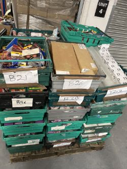 PALLET OF 29 JOBLOT BASKET VARIOUS ITEMS