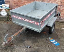 ERKA TIPPING TRAILER LIGHT WEIGHT ALUMINUM