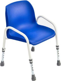 NRS HEALTHCARE HEIGHT ADJUSTABLE N72255 CHILDREN'S SHOWER CHAIR WITH SAFETY AID RRP £39.99
