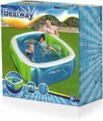 3 X BESTWAY SQUARE INFLATABLE PADDLING POOL HUGE RE SALE POTENTIAL RRP £49 EACH