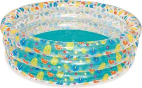 4 X BESTWAY TROPICAL PLAY SWIMMING POOL HUGE RE SALE POTENTIAL RRP £40 EACH