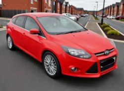 2014 FORD FOCUS ZETEC TURBO, 999CC, MANUAL, RED, ONE KEEPER